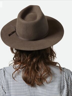 Brixton Cohen Cowboy Hat Coffee Brown Wool XS 6 3/4 Custom Western Shape Unisex